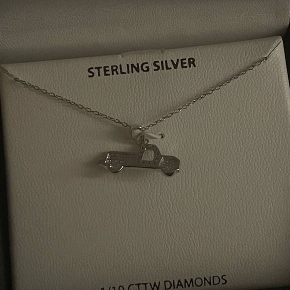 Diamond Pendant Sterling Sliver (925) - Picture 3 of 3
